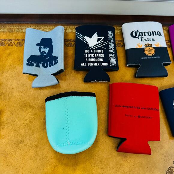 Koozies Set of 7 Keystone Light Corona NYC Untuckit Snowy Mountain Brewery - Picture 4 of 5